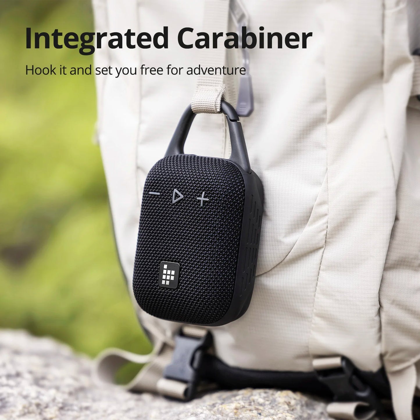 Portable Waterproof Bluetooth Speaker with Hook 20H of Playtime