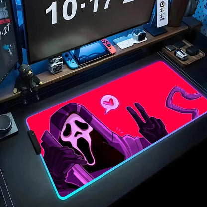 Ghost Face RGB Gaming Desk Mat