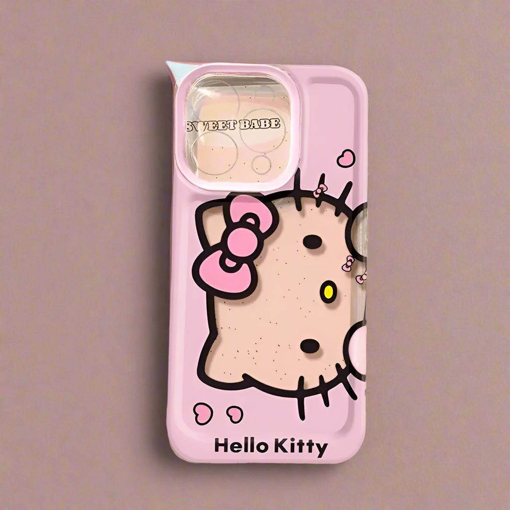 Hello Kitty Pink Face Bow Strap Phone Case