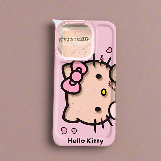 Hello Kitty Pink Face Bow Strap Phone Case