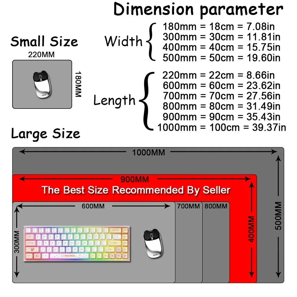 MonoArt Large Gaming Desk Mat